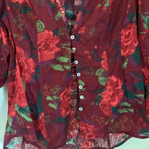 NWT Free the People Floral Blouse - Picture 7 of 8